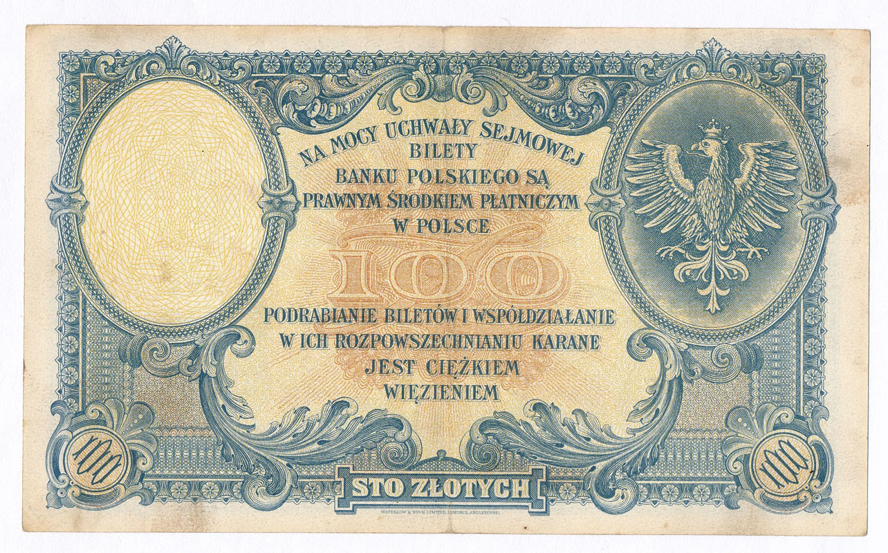 100 złotych 1919 seria A